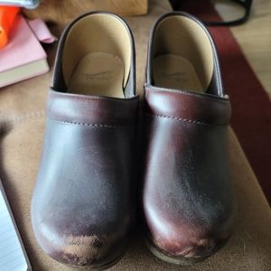 Dark brown Dansko shoes
